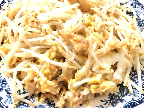 もやしハンペン卵とじ